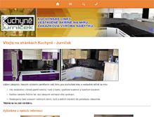 Tablet Screenshot of kuchyne-jurnicek.cz
